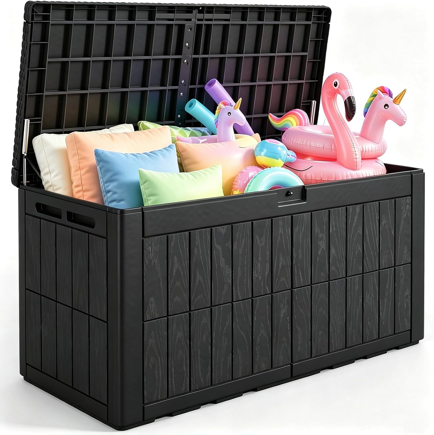 Outdoor Furniture Heavy Duty - 120 Gallon Resin Deck Box, Weatherproof