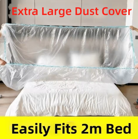 Outdoor Furniture Fabric Waterproof - 3Pcs Transparent Disposable Bed Dust Cover
