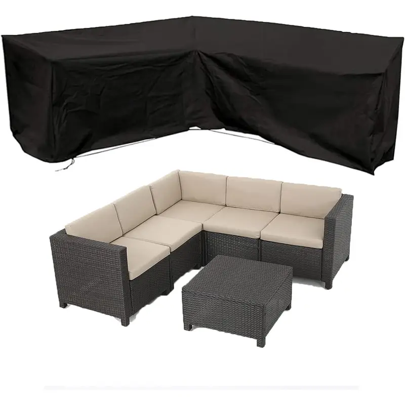 Outdoor Furniture Plans - Anti-UV L-shaped Outdoor Sofa Cover Waterproof