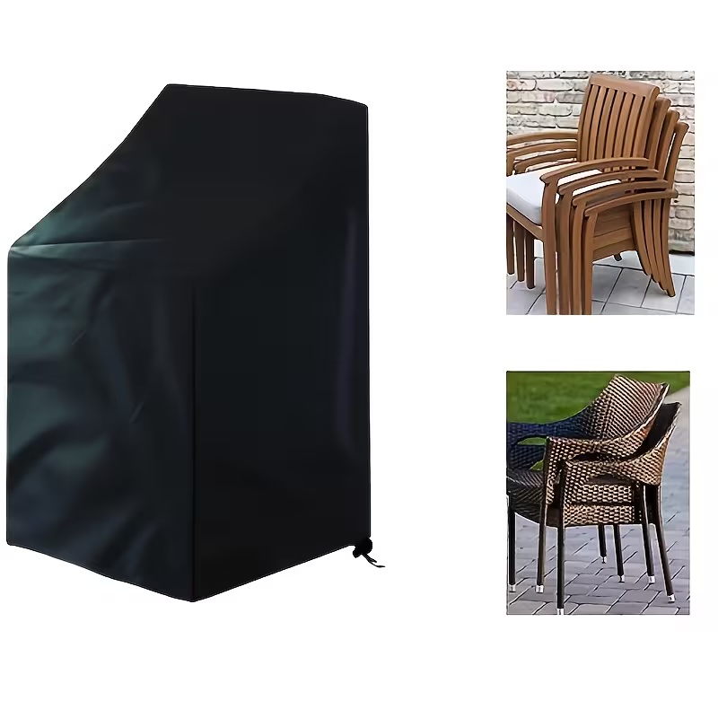 Outdoor Furniture Heavy Duty - 1pc Heavy-Duty Stacking Outdoor Chair Cover,Fit