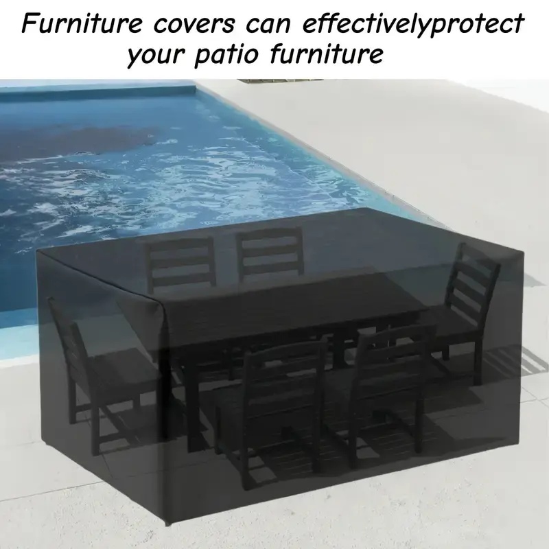 Outdoor Furniture Heavy Duty - Heavy Duty Windproof Garden Furniture Cover