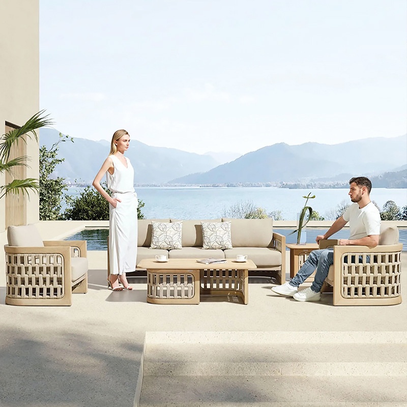 #Nordic Outdoor Solid Teak Woo - Outdoor Furniture Teak Wood 评论和价格
