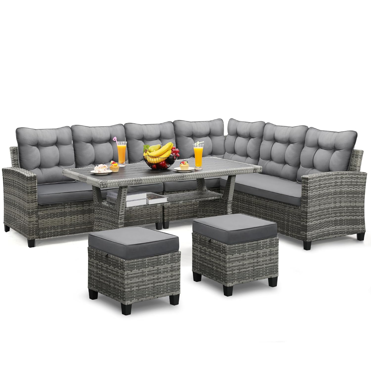 6 Piece Patio Furniture Set, D - Outdoor Furniture Sale 评论和价格