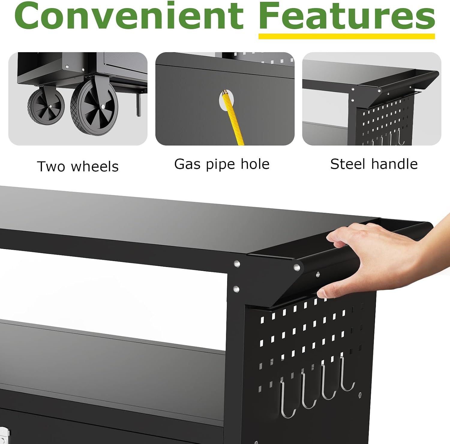 Outdoor Grill Cart Table With  - Outdoor Furniture Usa 评论和价格