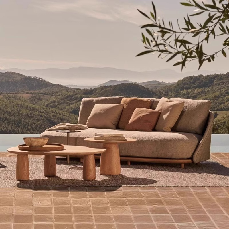 Nordic outdoor teak sofa villa - Outdoor Furniture Teak Wood 评论和价格