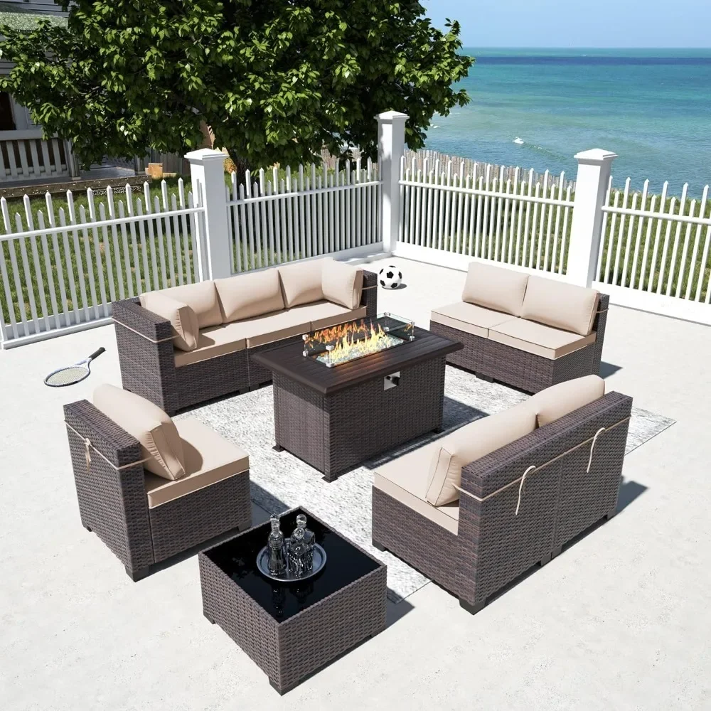 -Patio Furniture Set With Prop - Outdoor Furniture Fire Pit 评论和价格