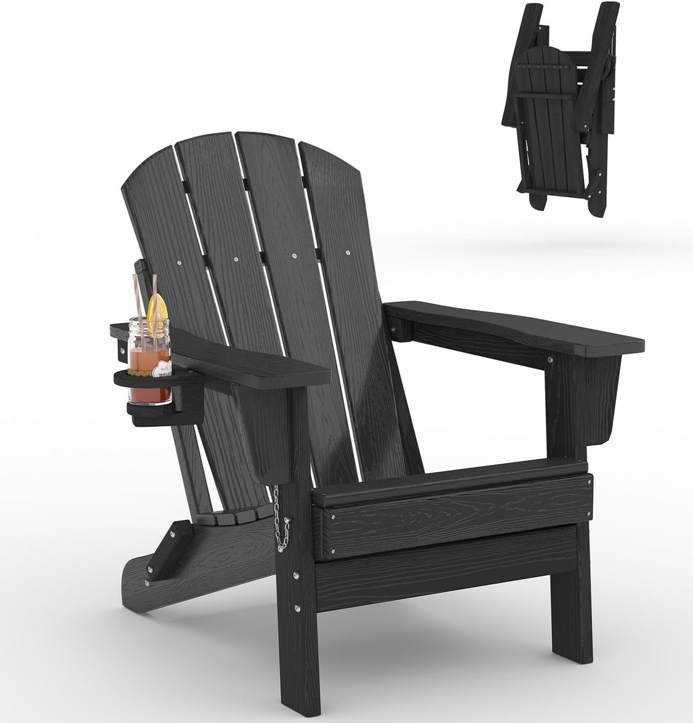 Folding Adirondack Chair HDPE  - Outdoor Furniture Fire Pit 评论和价格