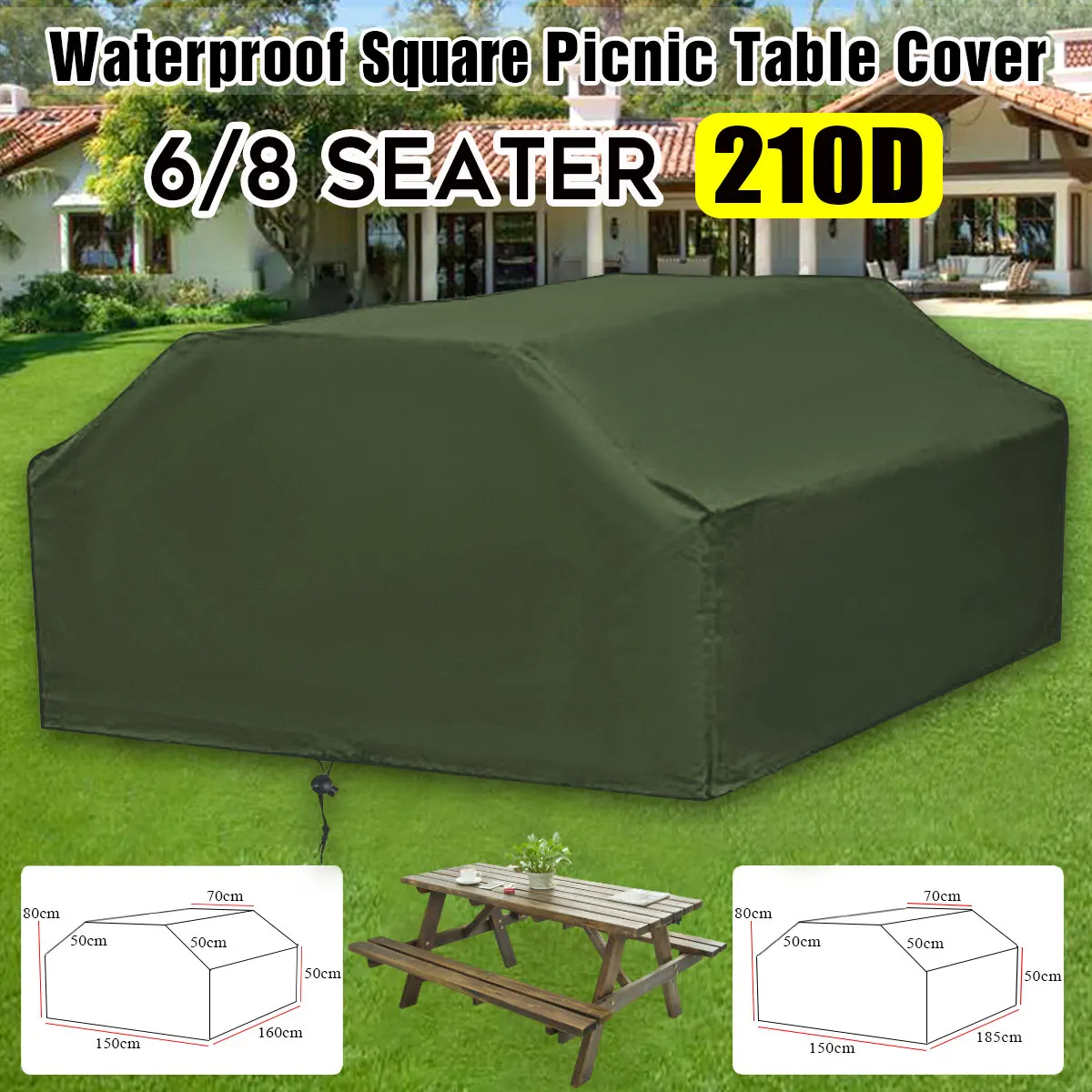 210D For 6/8 Seater Picnic Tab - Outdoor Furniture Fabric Waterproof 评论和价格