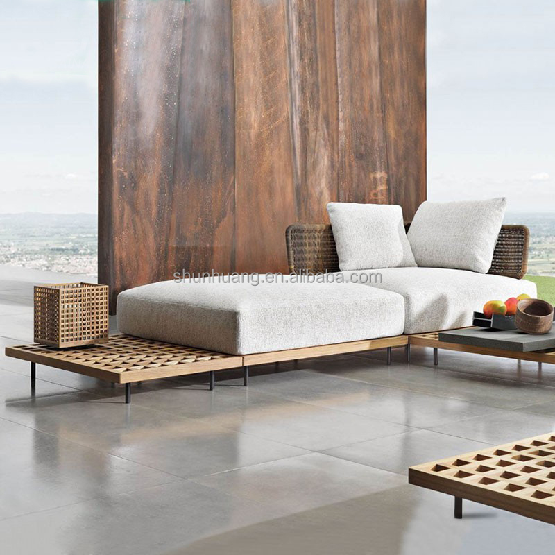 Modern Garden Sofa Set Outdoor - Outdoor Furniture Teak Wood 评论和价格