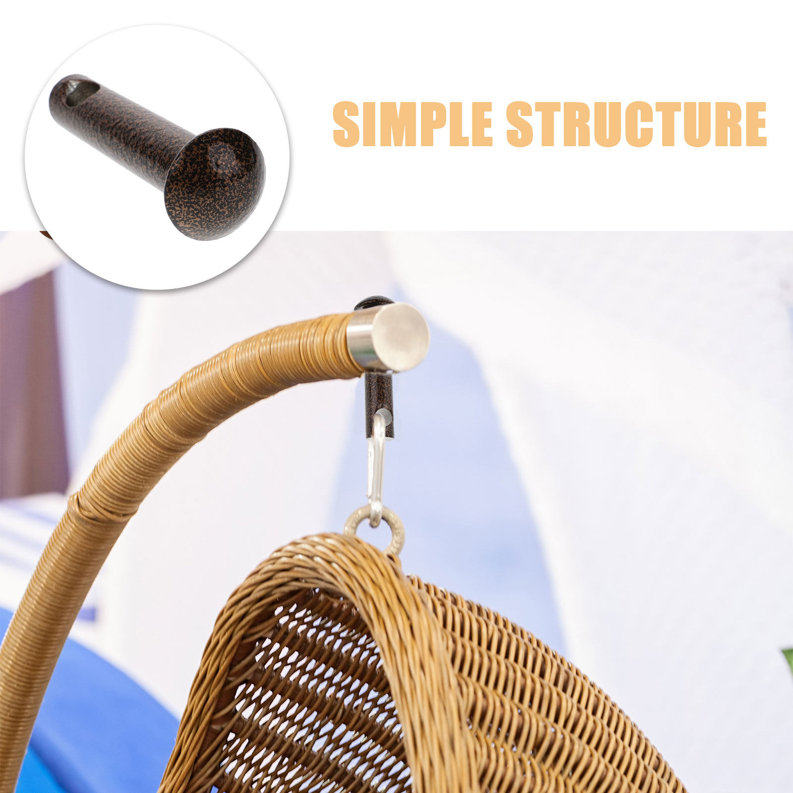 2Pcs Hammock Chair Pin Plug He - Outdoor Furniture Heavy Duty 评论和价格