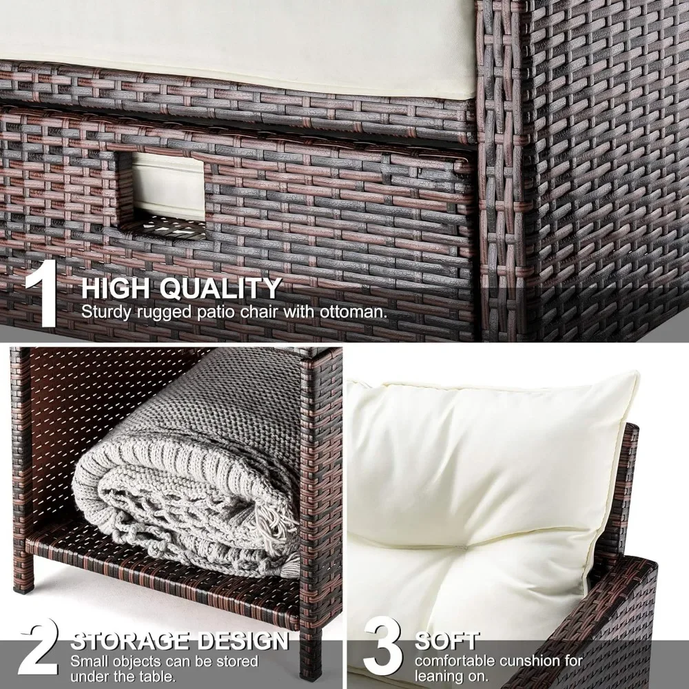 #For 5 Pieces Wicker Patio Fur - Outdoor Furniture Material 评论和价格