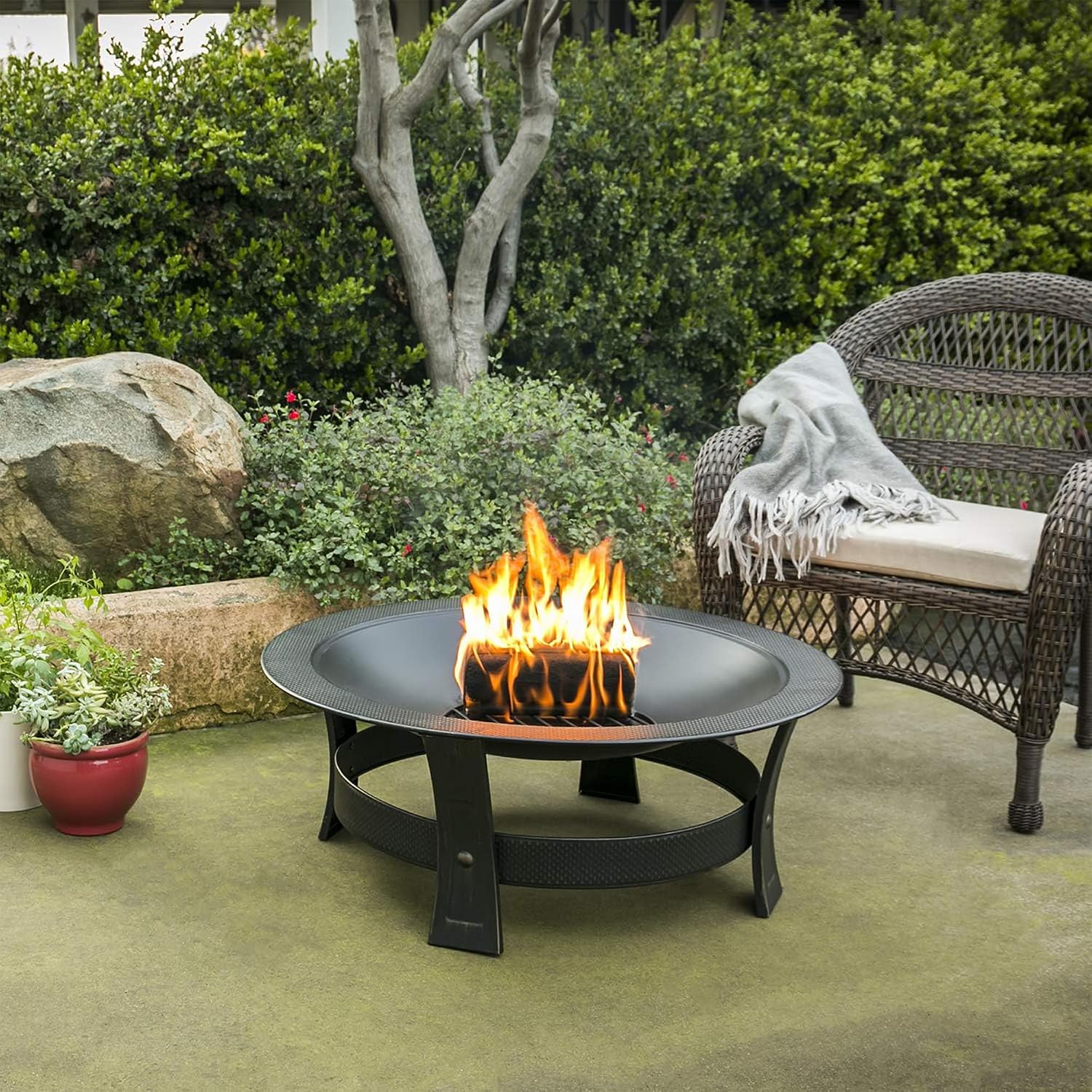 6-Pack Indoor/Outdoor Logs for - Outdoor Furniture Fire Pit 评论和价格