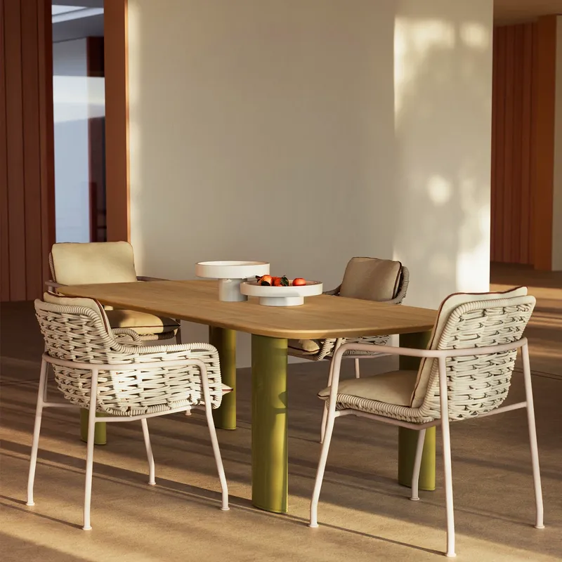 Nordic Rattan Outdoor Dining T - Outdoor Furniture Cafe 评论和价格