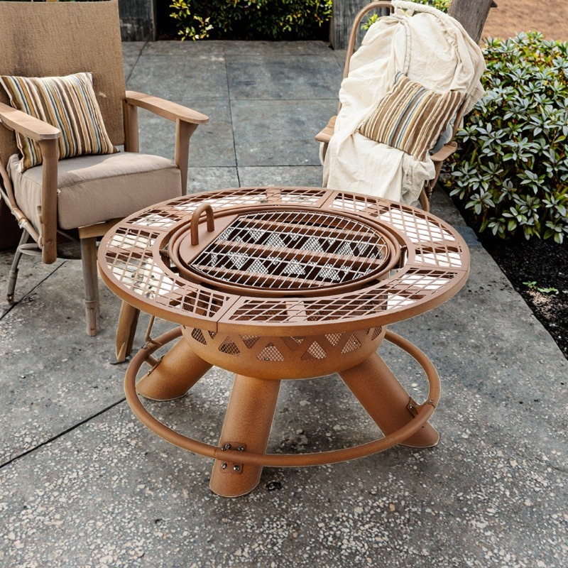 2026 Modern Outdoor Steel Char - Outdoor Furniture Fire Pit 评论和价格