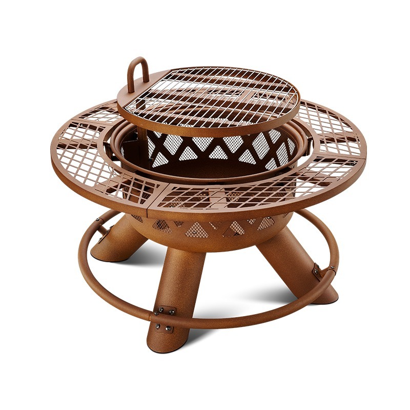 2026 Modern Outdoor Steel Char - Outdoor Furniture Fire Pit 评论和价格