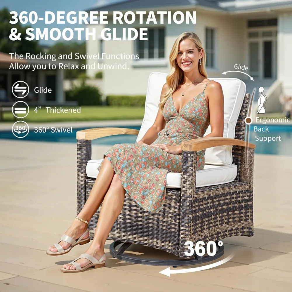 7 Pieces Patio Furniture Sets, - Outdoor Furniture Material 评论和价格