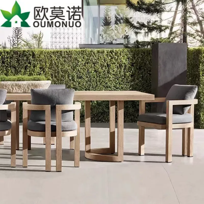 Nordic Outdoor Teak Wood Dinin - Outdoor Furniture Teak Wood 评论和价格