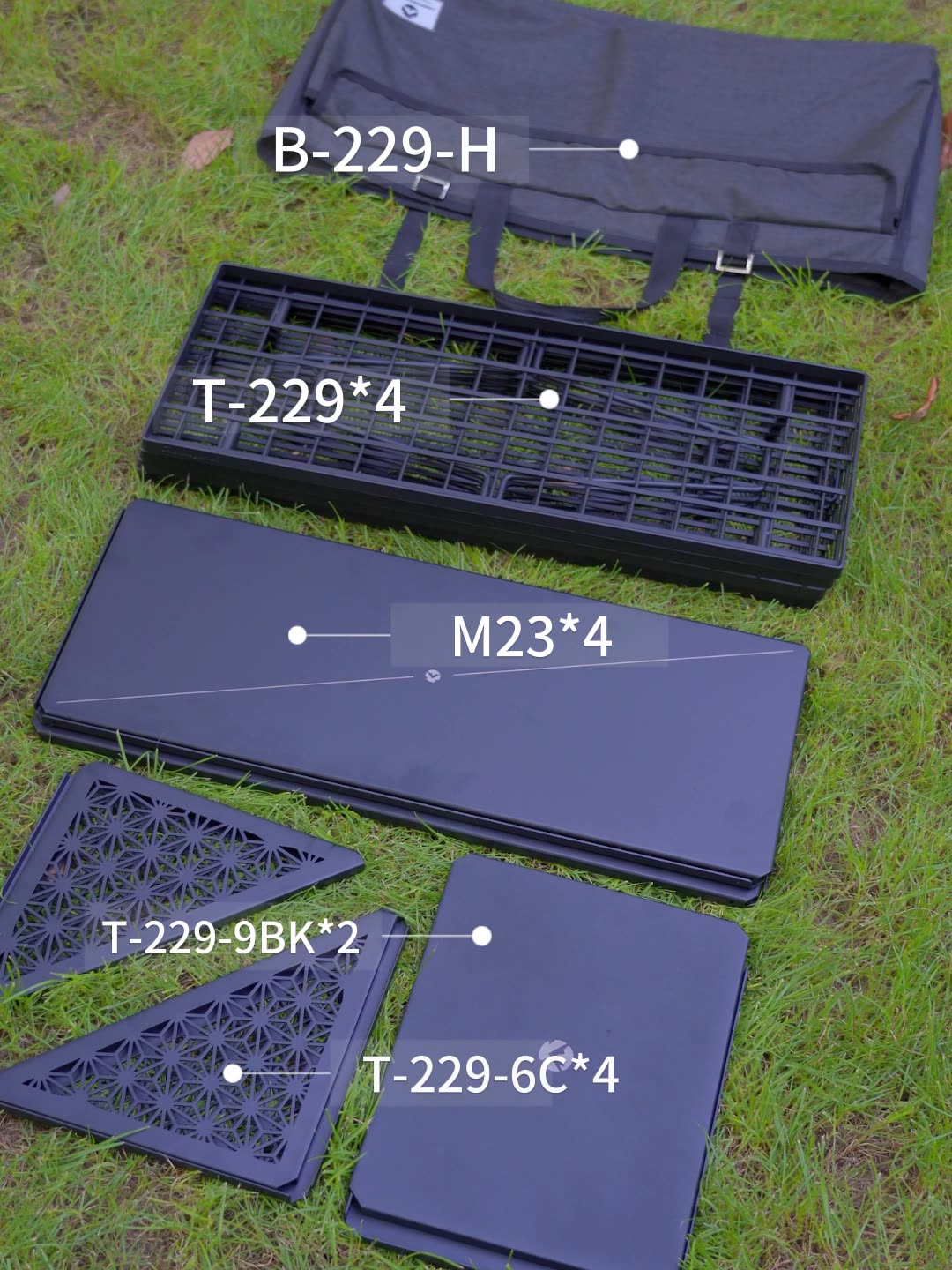 CAMPINGMOON T-229-9BK-2P two-p - Outdoor Furniture Usa 评论和价格