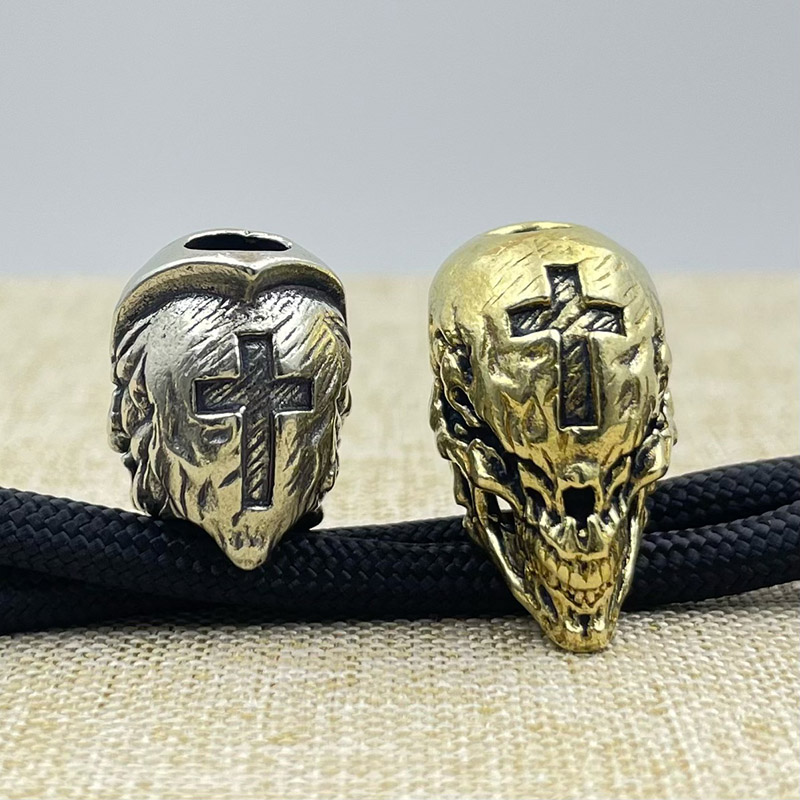 Brass Cross Skull Head Knife B - Outdoor Furniture Diy 评论和价格