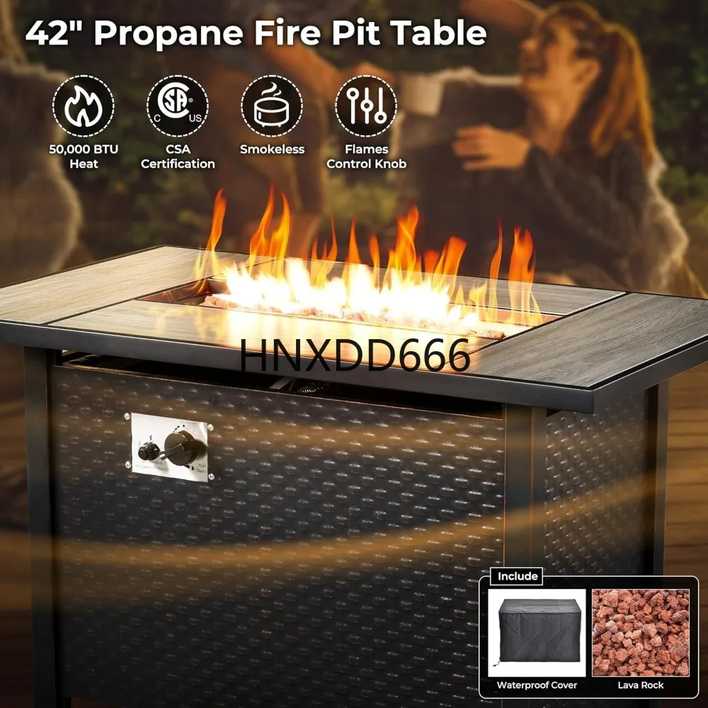Outdoor 8 Piece Patio Furnitur - Outdoor Furniture Fire Pit 评论和价格