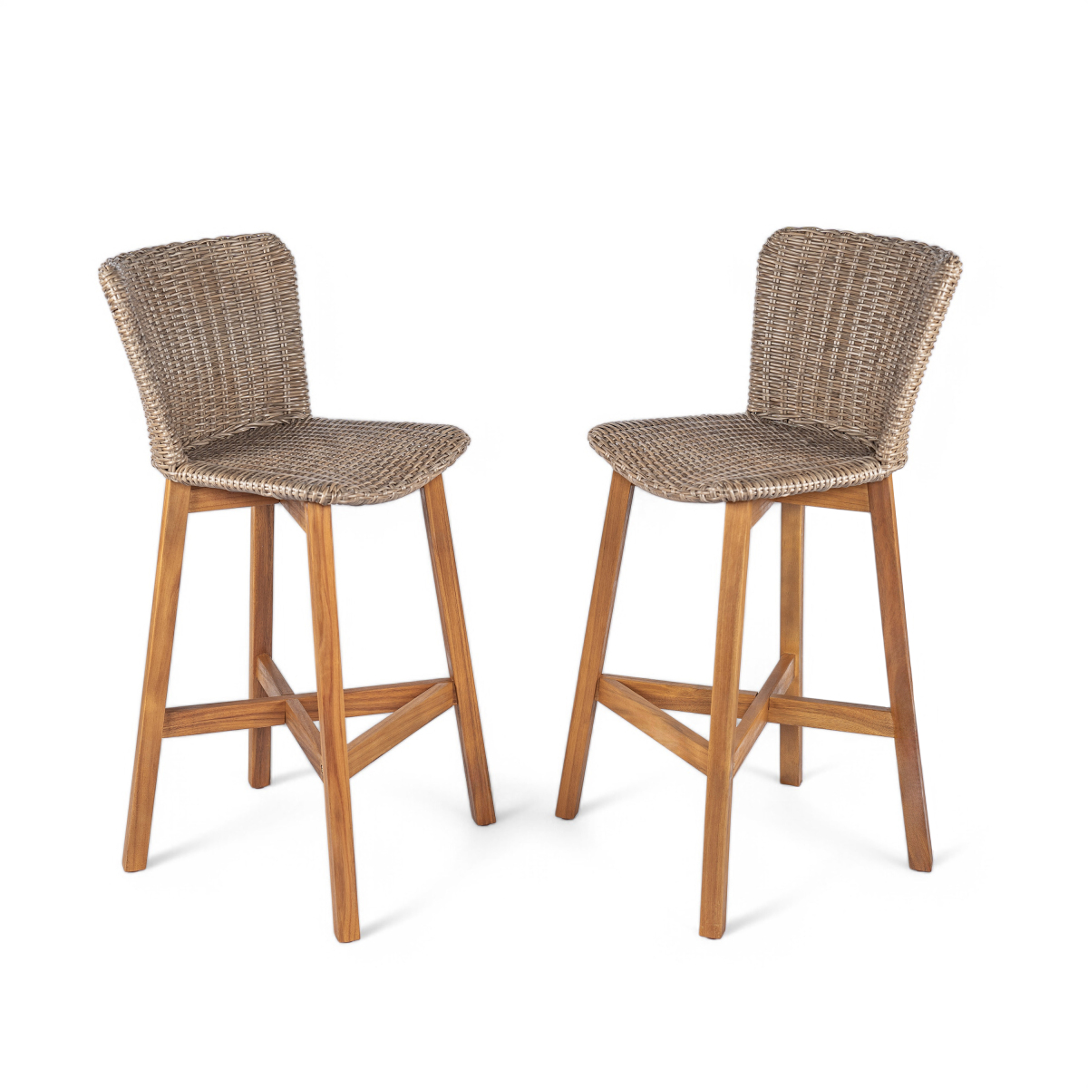 Lymington Outdoor Bar Stool, T - Outdoor Furniture Teak Wood 评论和价格