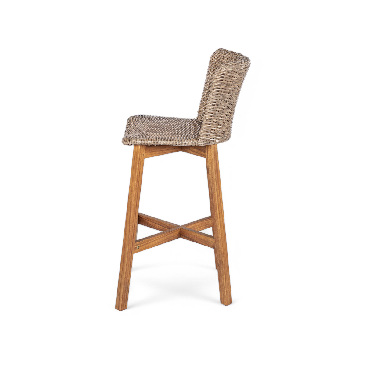 Lymington Outdoor Bar Stool, T - Outdoor Furniture Teak Wood 评论和价格