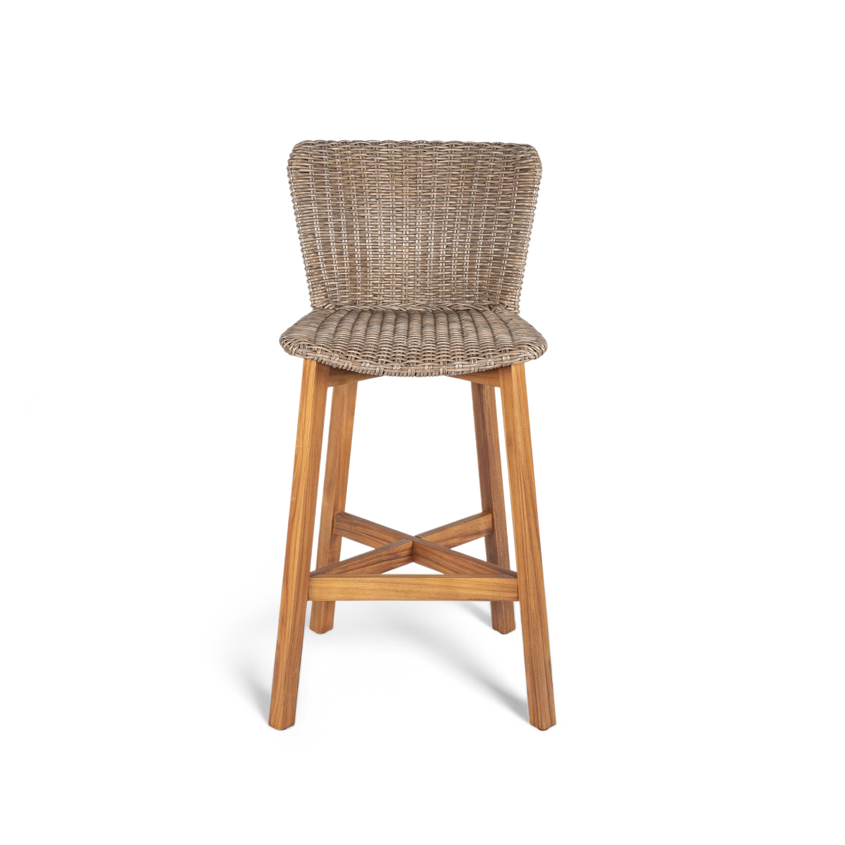 Lymington Outdoor Bar Stool, T - Outdoor Furniture Teak Wood 评论和价格