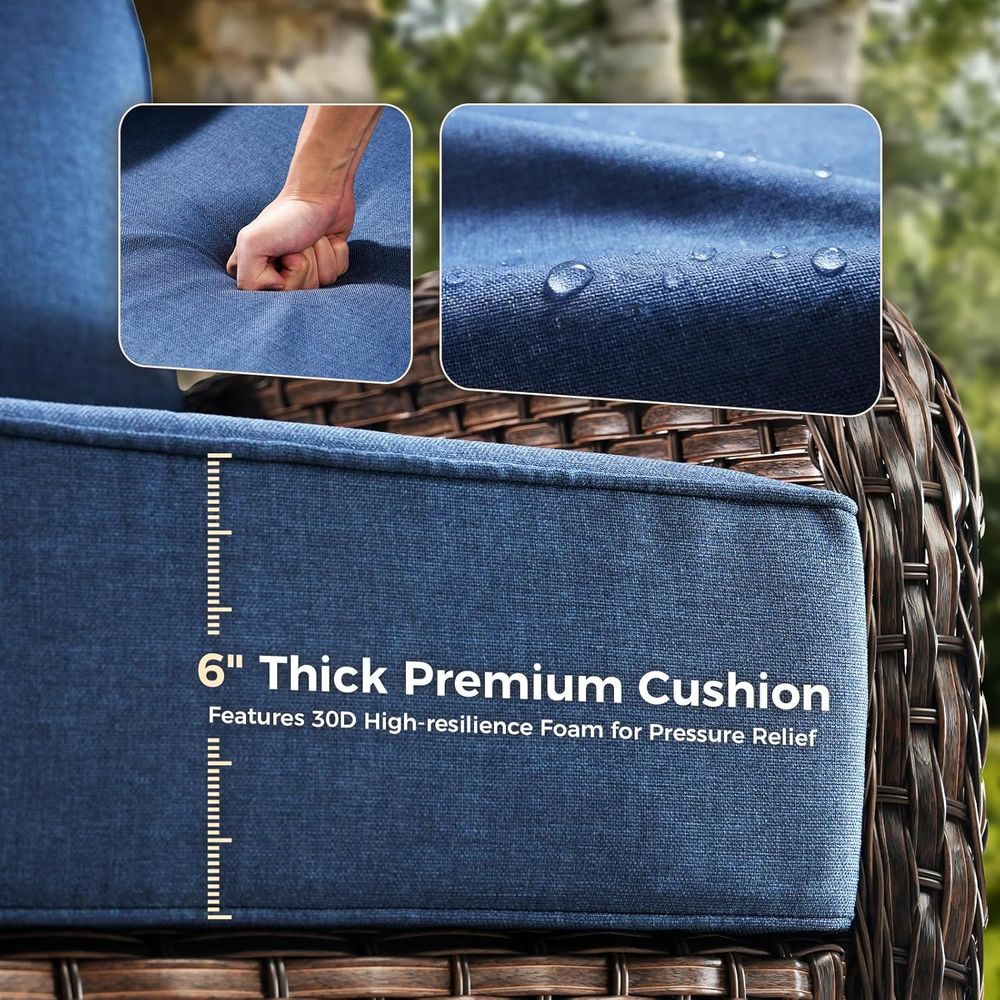Outdoor Furniture Cushions, 6  - Outdoor Furniture Fabric Waterproof 评论和价格